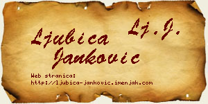 Ljubica Janković vizit kartica